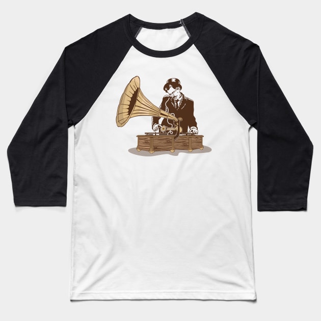 Old Skool DJ Baseball T-Shirt by BOEC Gear